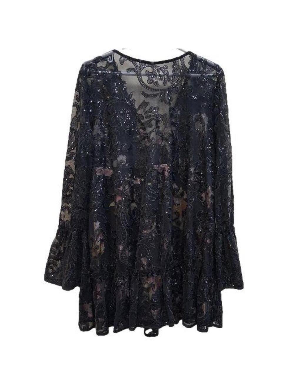 NWOT Free People Falling Flowers Frock Mini Dress size S - Picture 9 of 9